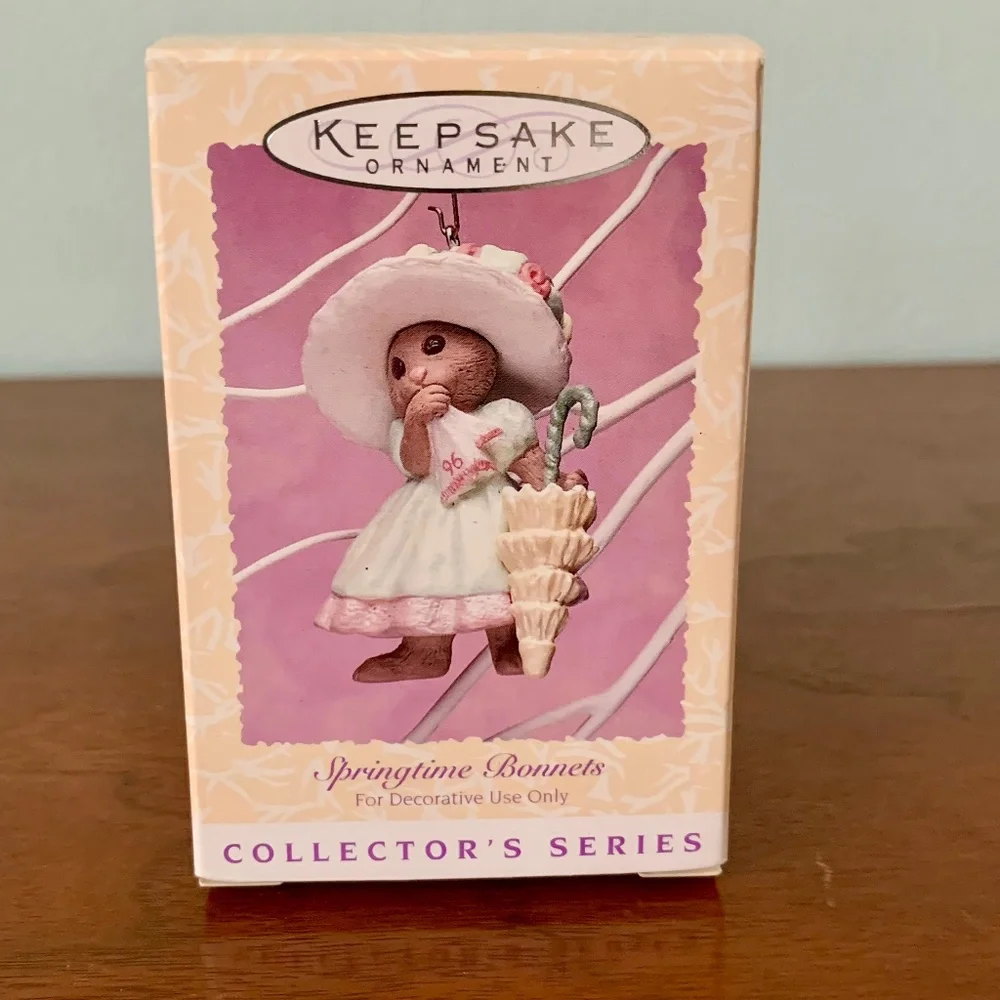 Hallmark Keepsake Ornament Springtime Bonnets 1996 #4